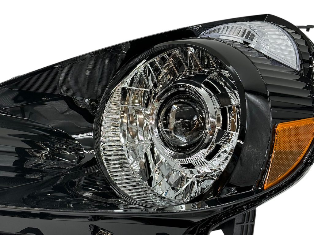 2007-2008 Honda Fit Bi-led Projector Retrofit Custom Headlights Black Edition