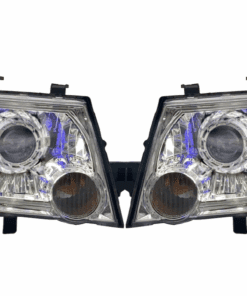 2005-2015 Nissan Xterra Custom Retrofit Bi-LED Projector Retrofit LED Turbine Halos Switchback Headlights