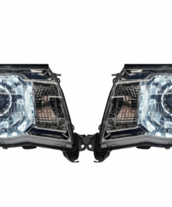05-11 Toyota Tacoma Turbine LED Halo Headlights Chrome Edition Custom Retrofit Bi-LED Projector Headlights