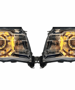 05-11 Toyota Tacoma Turbine LED Halo Headlights Chrome Edition Custom Retrofit Bi-LED Projector Headlights