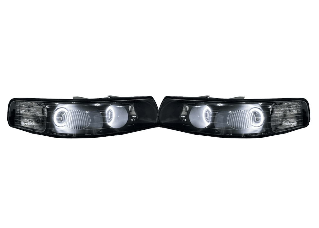 1999-2004 Cadillac Seville Custom Black Projector Retrofit LED Switchback Hedlights