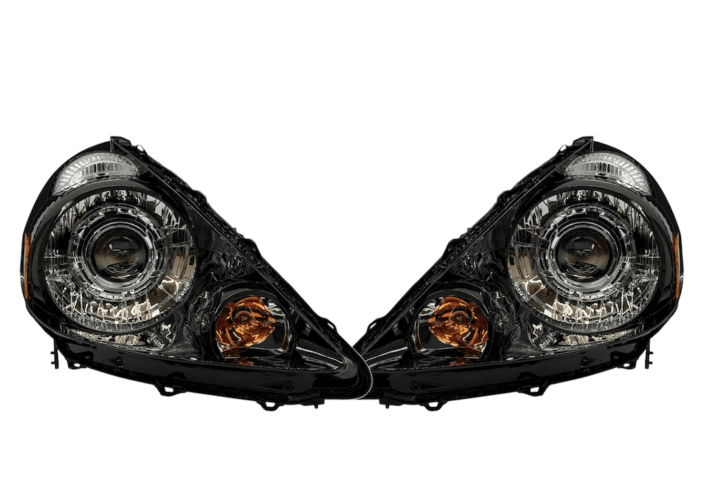 2007-2008 Honda Fit Bi-led Projector Retrofit Custom Headlights Black Edition