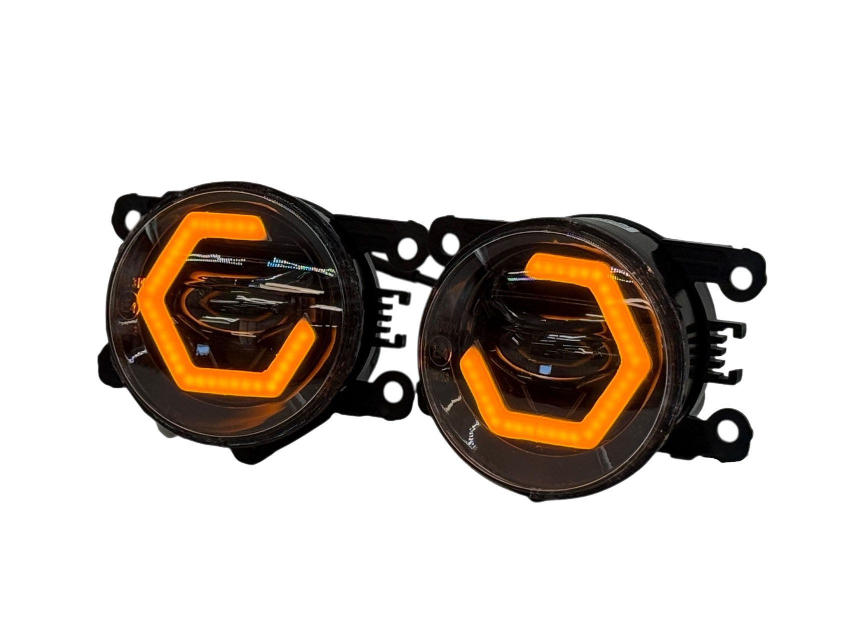 2009-2015 Honda Pilot LED Hex Switchback Halo Projector LED Fog Lights