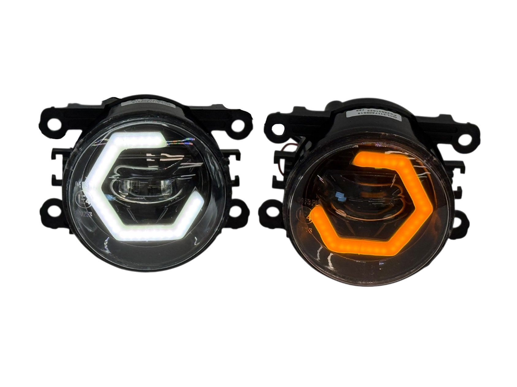 2009-2015 Honda Pilot LED Hex Switchback Halo Projector LED Fog Lights