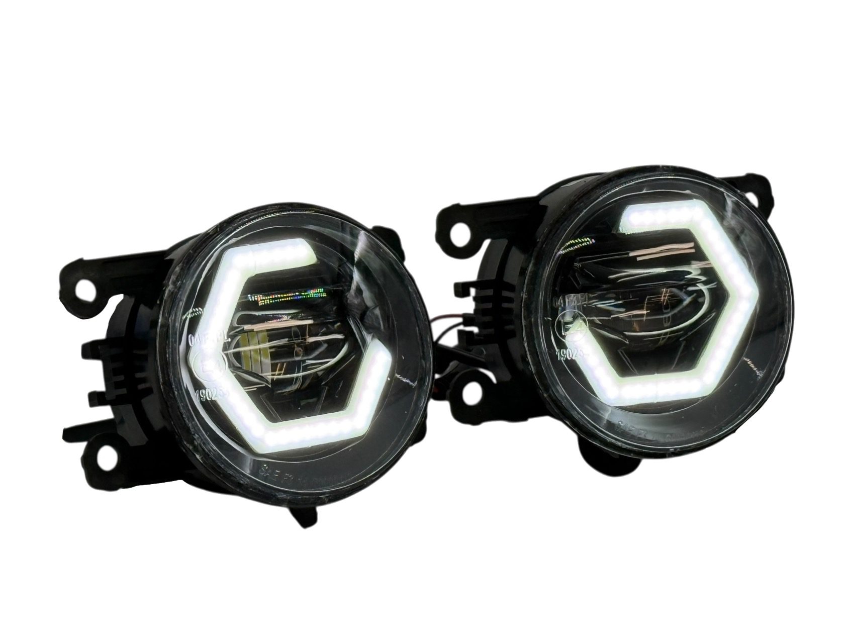 2009-2015 Honda Pilot LED Hex Switchback Halo Projector LED Fog Lights