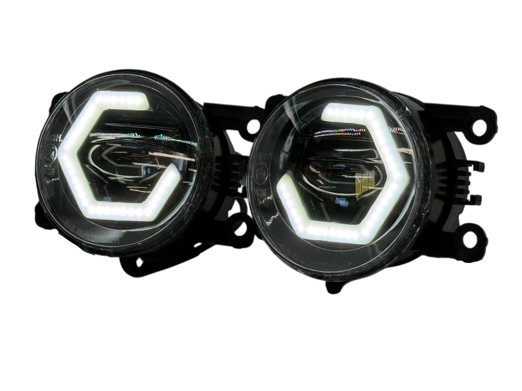 2009-2015 Honda Pilot LED Hex Switchback Halo Projector LED Fog Lights