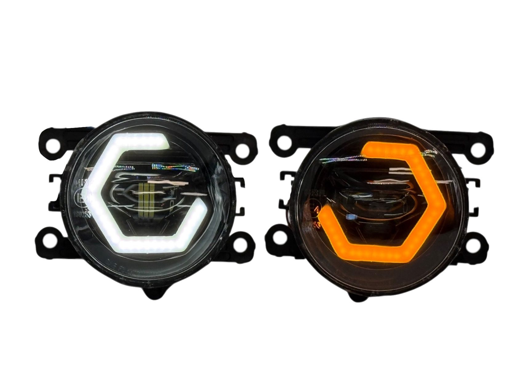 2009-2015 Honda Pilot LED Hex Switchback Halo Projector LED Fog Lights