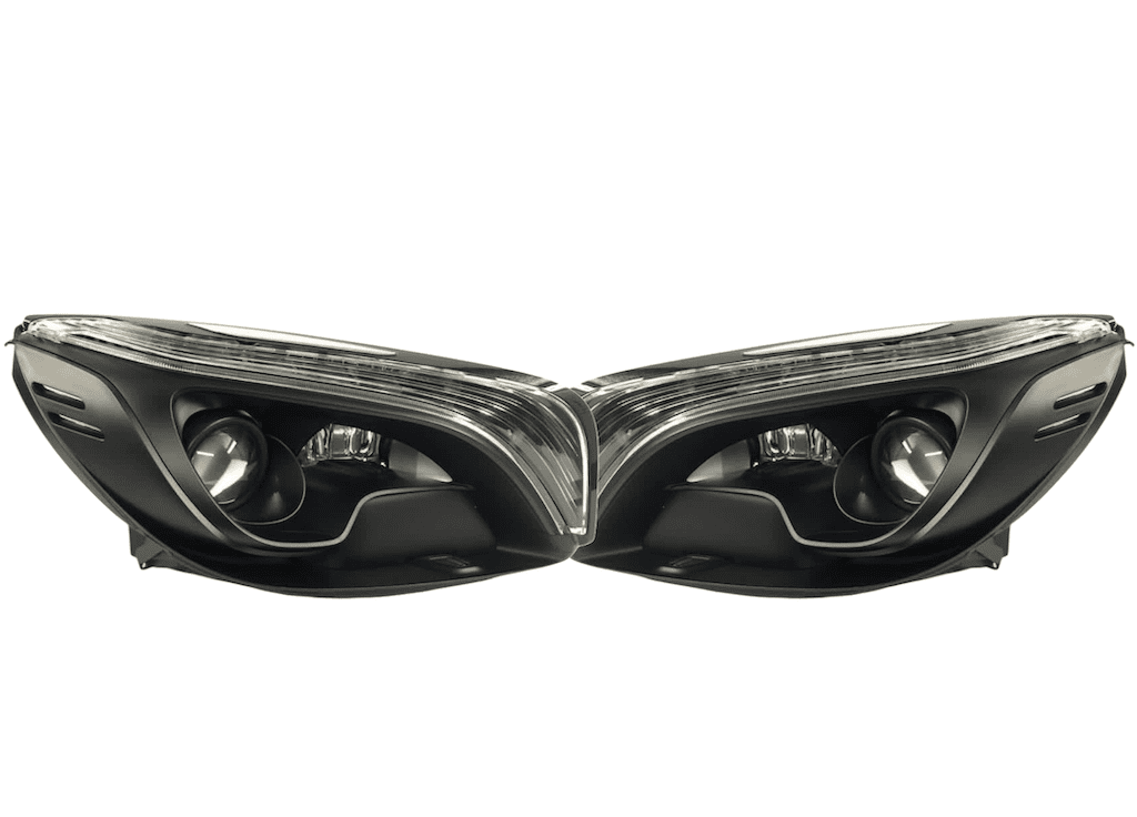 2013-2016 Mercedes Benz R231 Sl550 Sl63 Xenon Custom Black Projector Retrofit Headlights